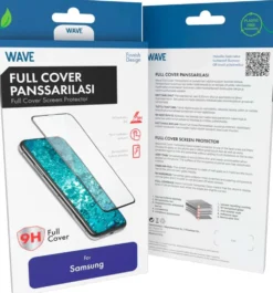 Wave Full Cover Panssarilasi, Samsung Galaxy S25 Ultra 5G, Musta Kehys