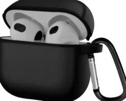Wave Läpikuultava Suojakotelo, Apple AirPods Pro (2022 & 2023), Musta