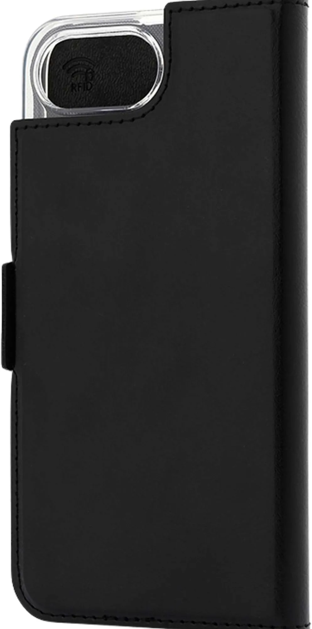 Wave MagSafe -yhteensopiva Book Case, Apple iPhone 16e / Apple iPhone 17e, Musta