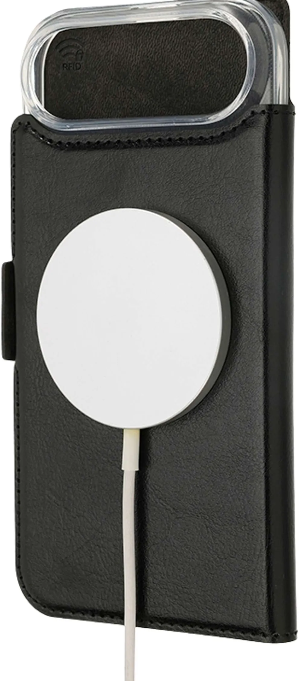 Wave MagSafe -yhteensopiva Book Case, Apple iPhone Air, Musta