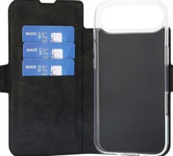 Wave MagSafe -yhteensopiva Book Case, Apple iPhone Air, Musta