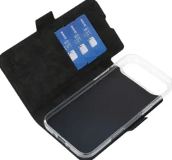Wave MagSafe -yhteensopiva Book Case, Apple iPhone Air, Musta