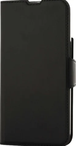 Wave MagSafe -yhteensopiva Book Case, Apple iPhone 15, Musta