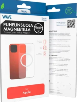 Wave MagSafe -yhteensopiva puhelinsuoja, Apple iPhone 17 Pro, kirkas