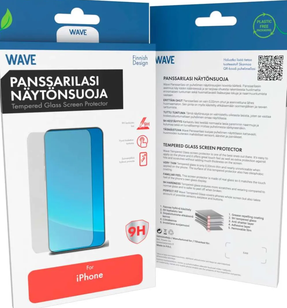Wave panssarilasi, suora, Apple iPhone 17 Pro