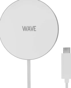Wave Qi langaton latausalusta magneetilla, valkoinen/hopea