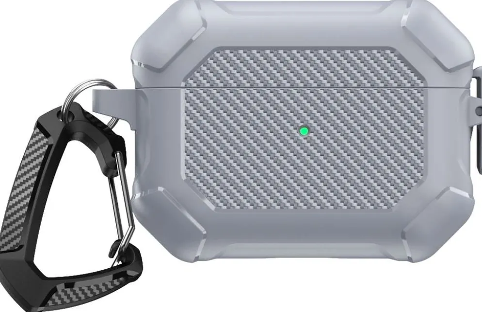 Wave Rugged Suojakotelo, Apple AirPods Pro 3 (2025), Vaaleanharmaa