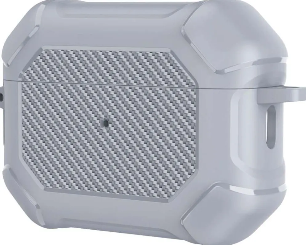 Wave Rugged Suojakotelo, Apple AirPods Pro 3 (2025), Vaaleanharmaa