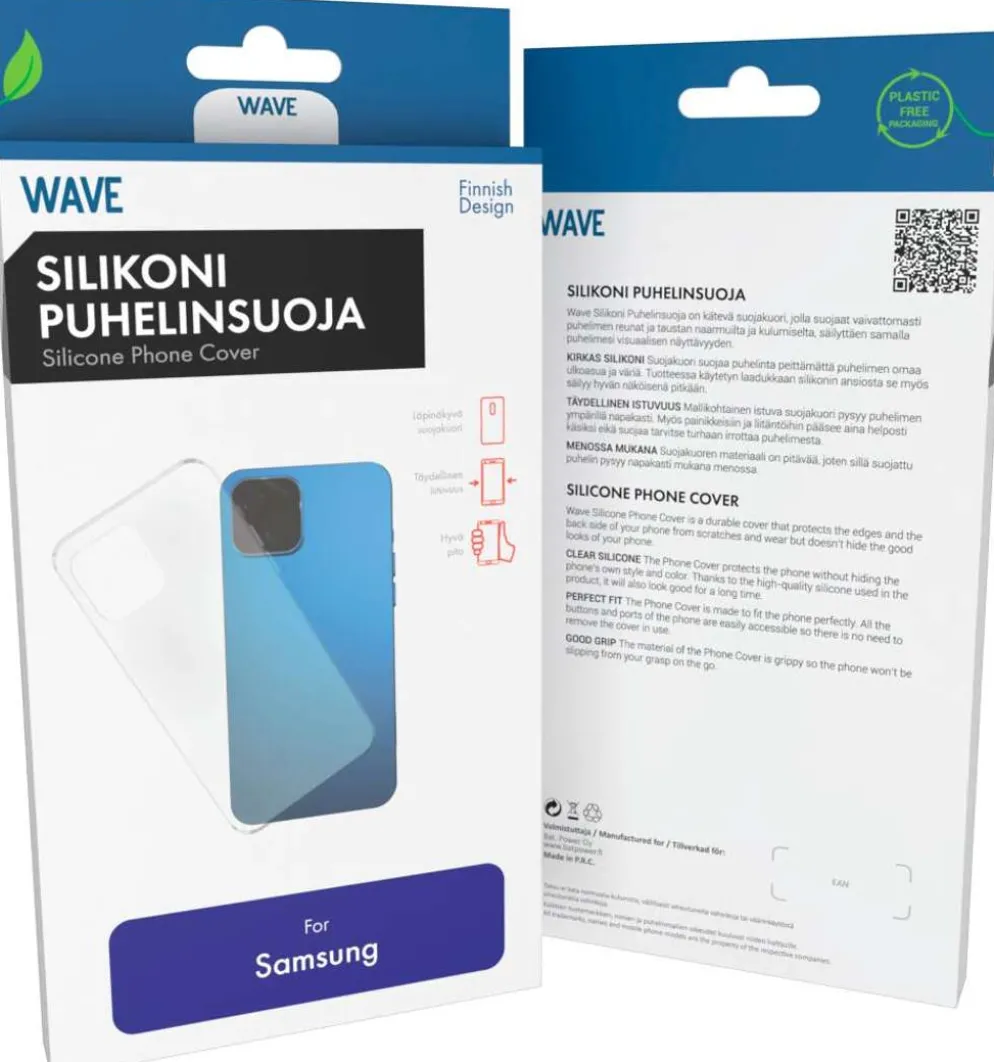 Wave Silikonisuoja, Samsung Galaxy A36 5G, Kirkas