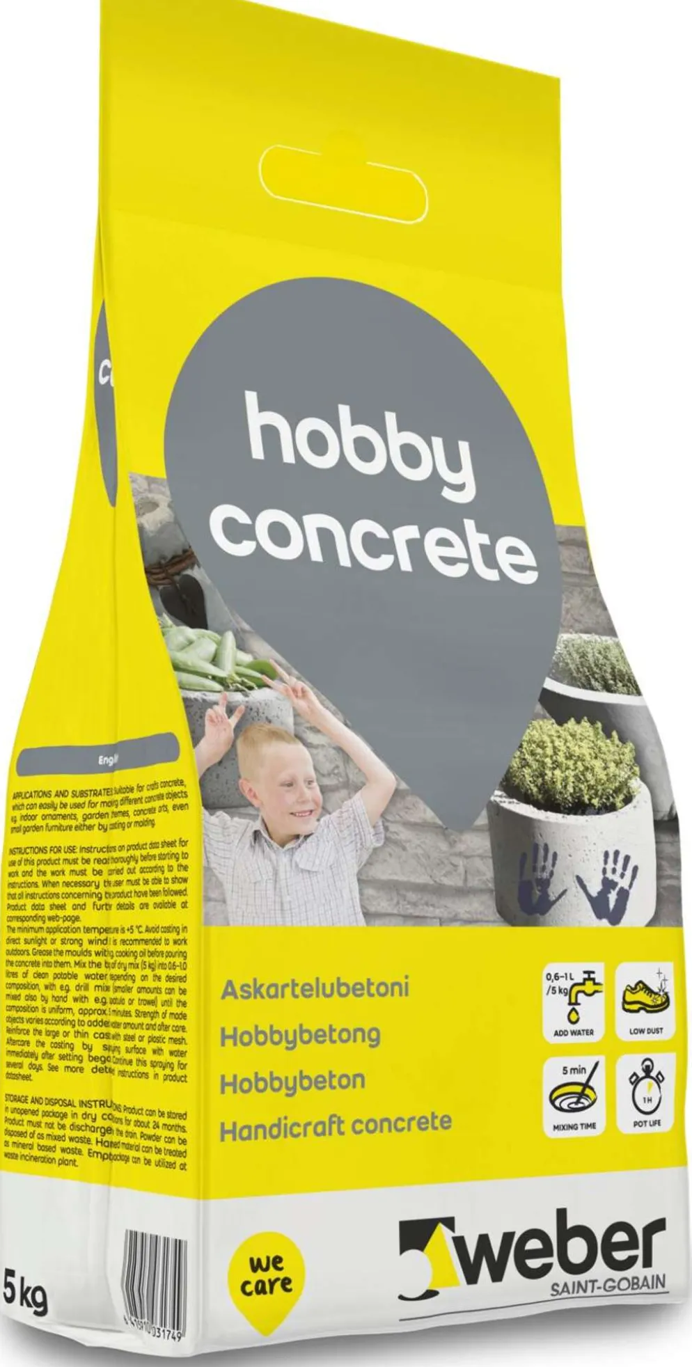 weber Hobby Concrete Askartelubetoni 5 kg