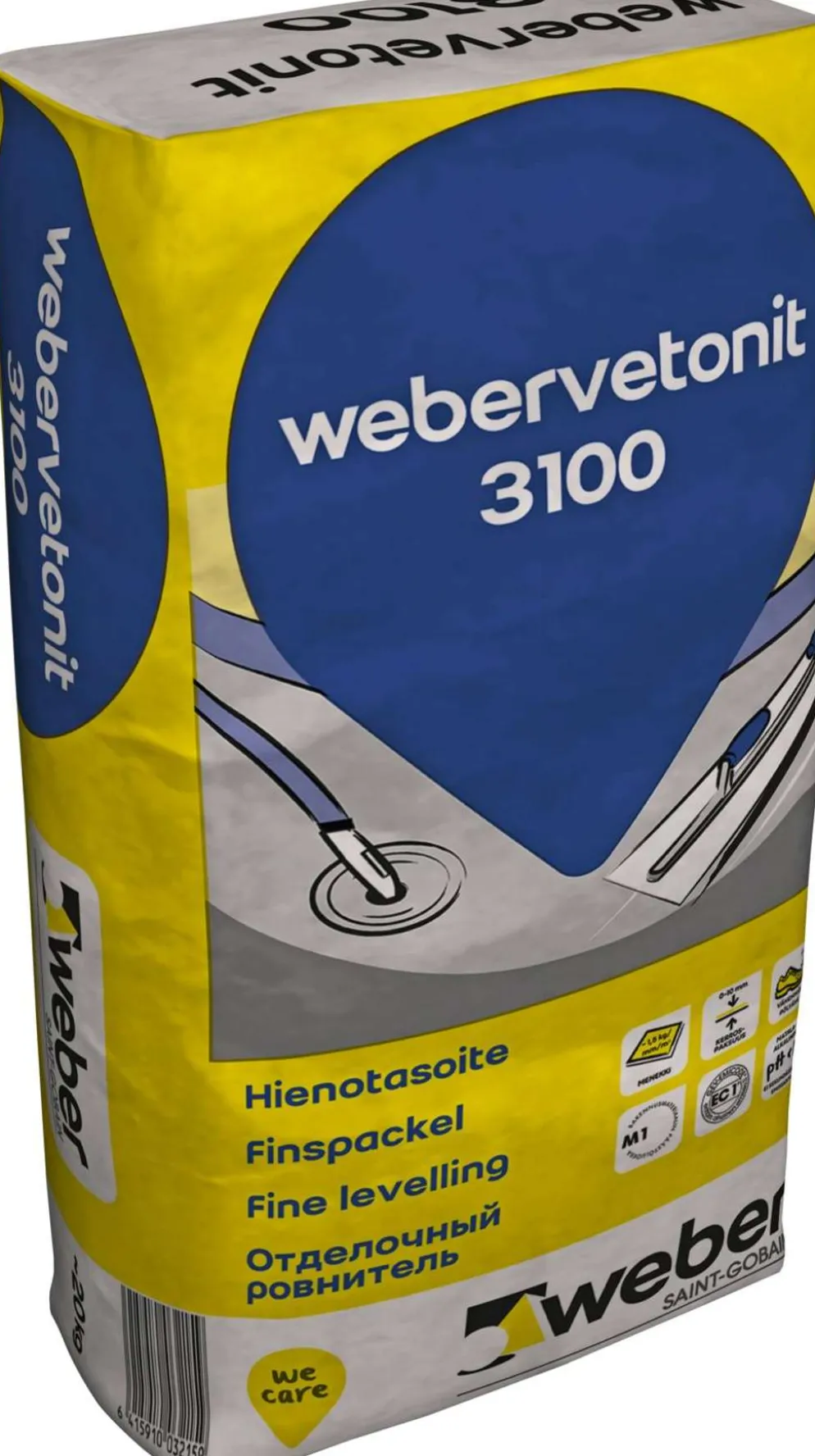 Weber Vetonit 3100 hienotasoite 20 kg