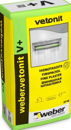 Weber Vetonit V+ Hienotasoite 20 kg