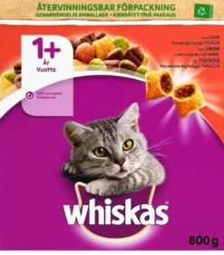 Whiskas 1+ Härkää 800g