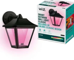 WiZ Classic ulkoseinävalaisin musta