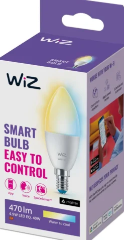 WiZ älylamppu E14 C37 4.6W TW Wi-Fi