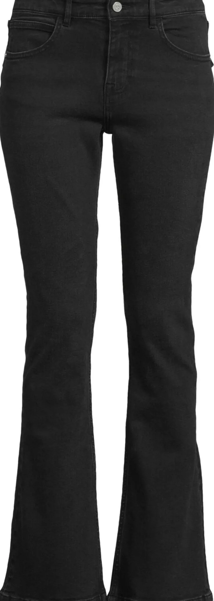 WKLY. naisten flare leg -farkut, matala istuvuus, koristeelliset läppätakataskut 222W282680