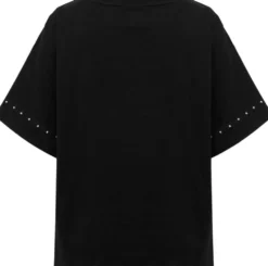 WKLY. naisten lyhythihainen trikoopusero studs-somisteet 213W312660