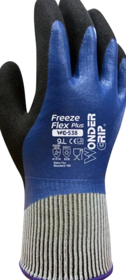 Wonder Grip Freeze Flex Plus 538 koko S nitriilipinnoitettu vuorillinen öljynkestävä työkäsine