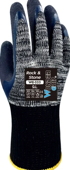 Wonder Grip Rock & Stone 333 koko M latexpinnoitettu työkäsine