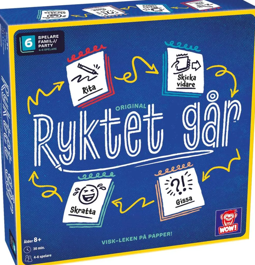 WOW! lautapeli Ryktet Går Original ruotsinkielinen