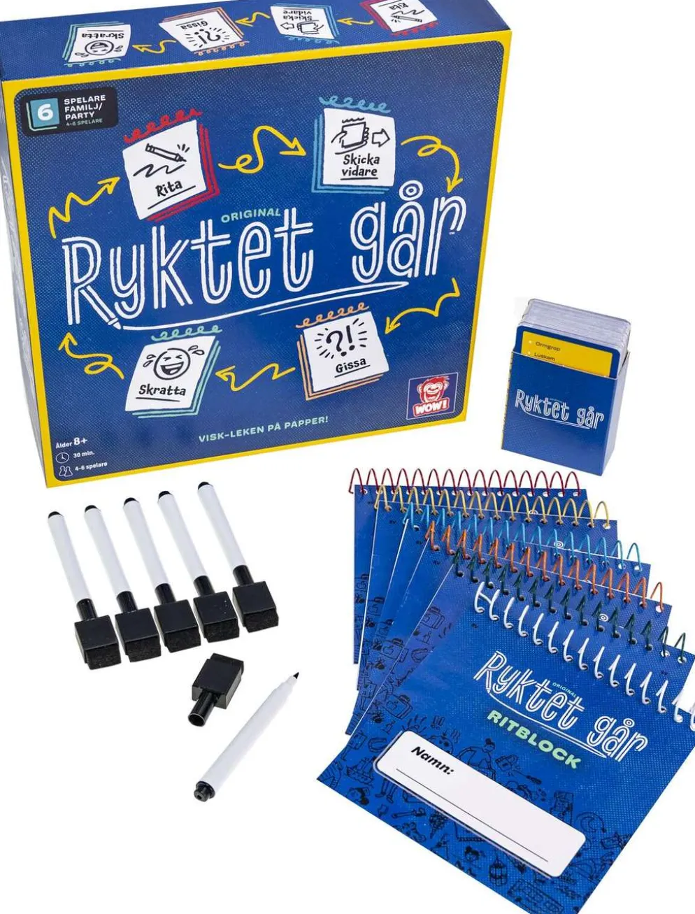 WOW! lautapeli Ryktet Går Original ruotsinkielinen