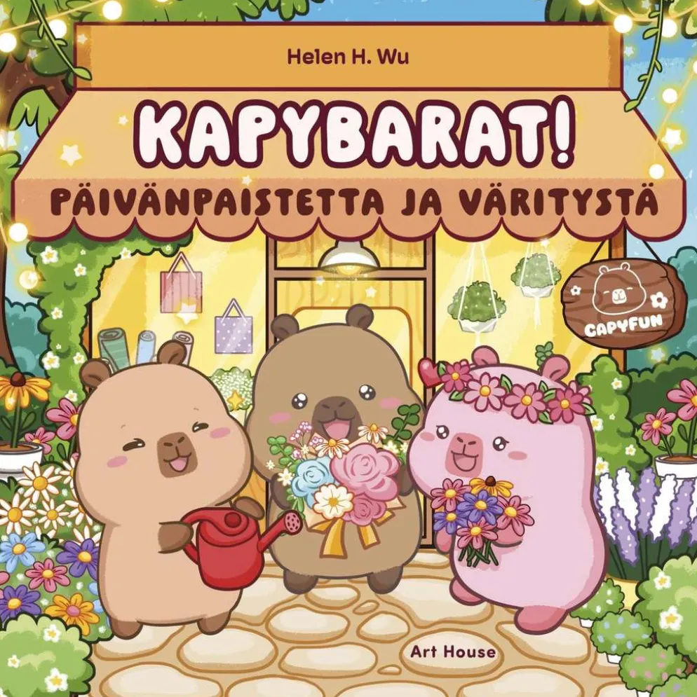 Wu, Kapybarat! Päivänpaistetta ja väritystä