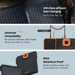 Xtorm aurinkopaneeli 28W XR2S28 musta/oranssi