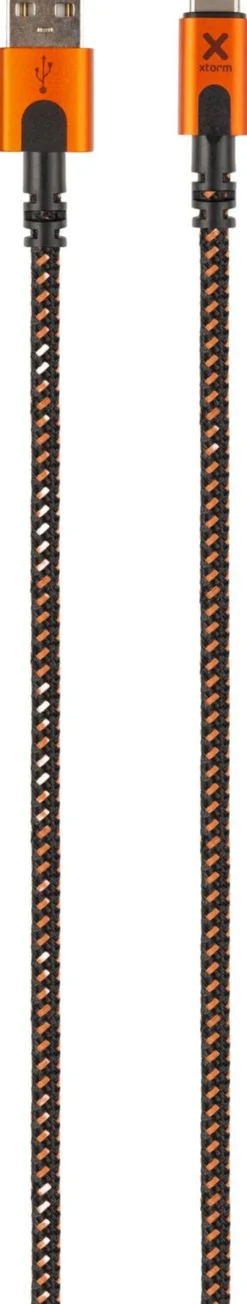 Xtorm USB-A/USB-C kaapeli 1,5m CXX004 musta/oranssi