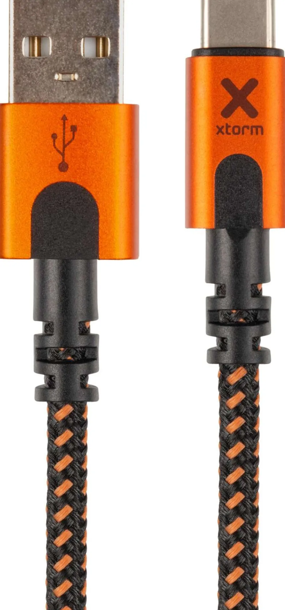 Xtorm USB-A/USB-C kaapeli 1,5m CXX004 musta/oranssi