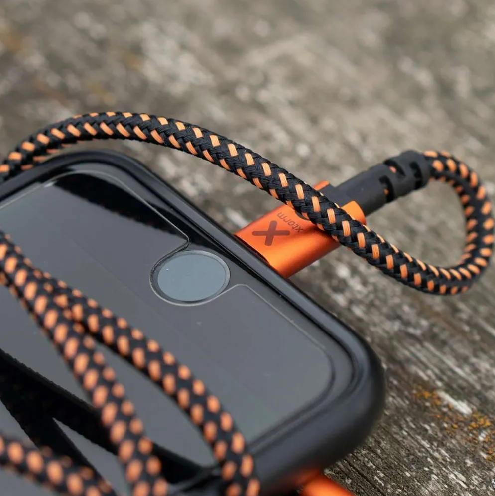 Xtorm USB-A/USB-C kaapeli 1,5m CXX004 musta/oranssi