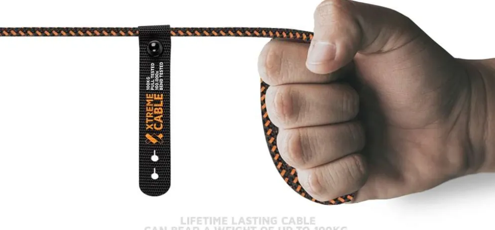 Xtorm USB-A/USB-C kaapeli 1,5m CXX004 musta/oranssi