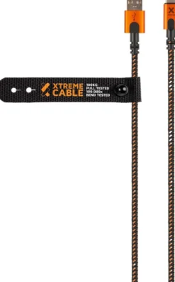 Xtorm USB-A/USB-C kaapeli 1,5m CXX004 musta/oranssi