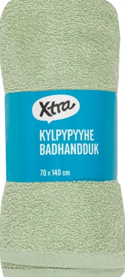 Xtra kylpypyyhe Anna 70x140 cm vaaleanvihreä