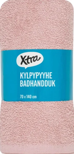 Xtra kylpypyyhe Anna 70x140 cm vaaleanpunainen