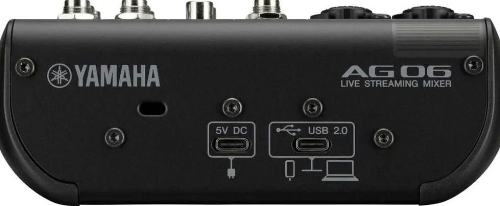Yamaha livestriimausmikseri AG06mk2B