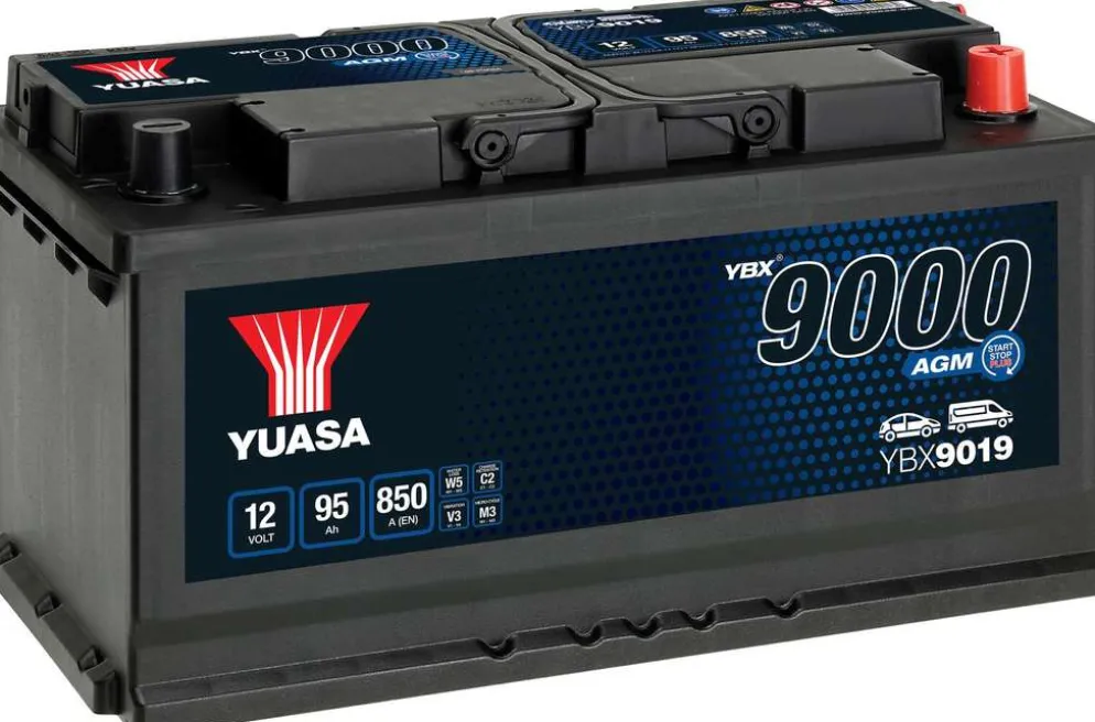 YUASA auton käynnistysakku AGM 95Ah