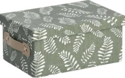 Zeller säilytyslaatikko kannella Lehdet 28 x 19 x 13 cm
